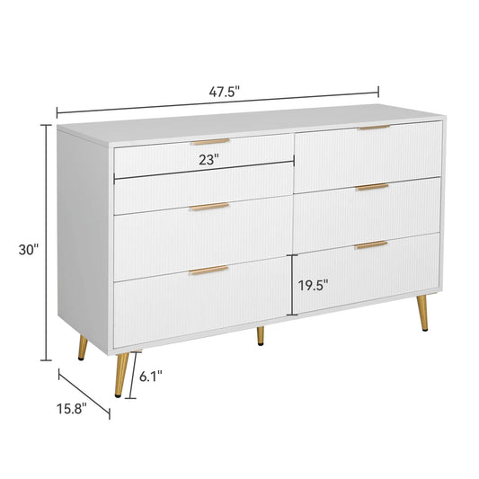 6 Drawers Dresser for Bedroom IF024