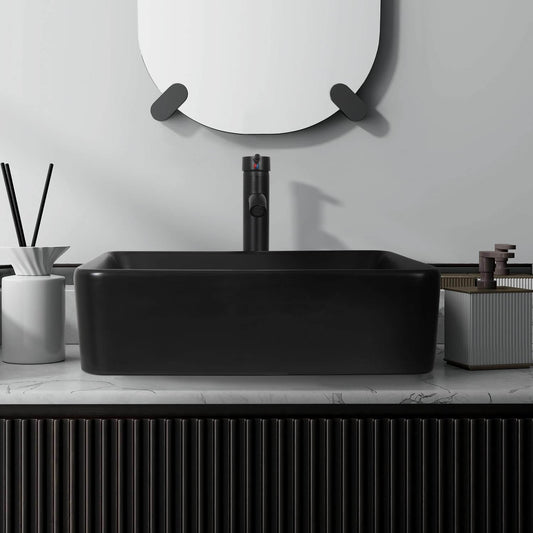 Black Ceramic Bathroom Sink BA070