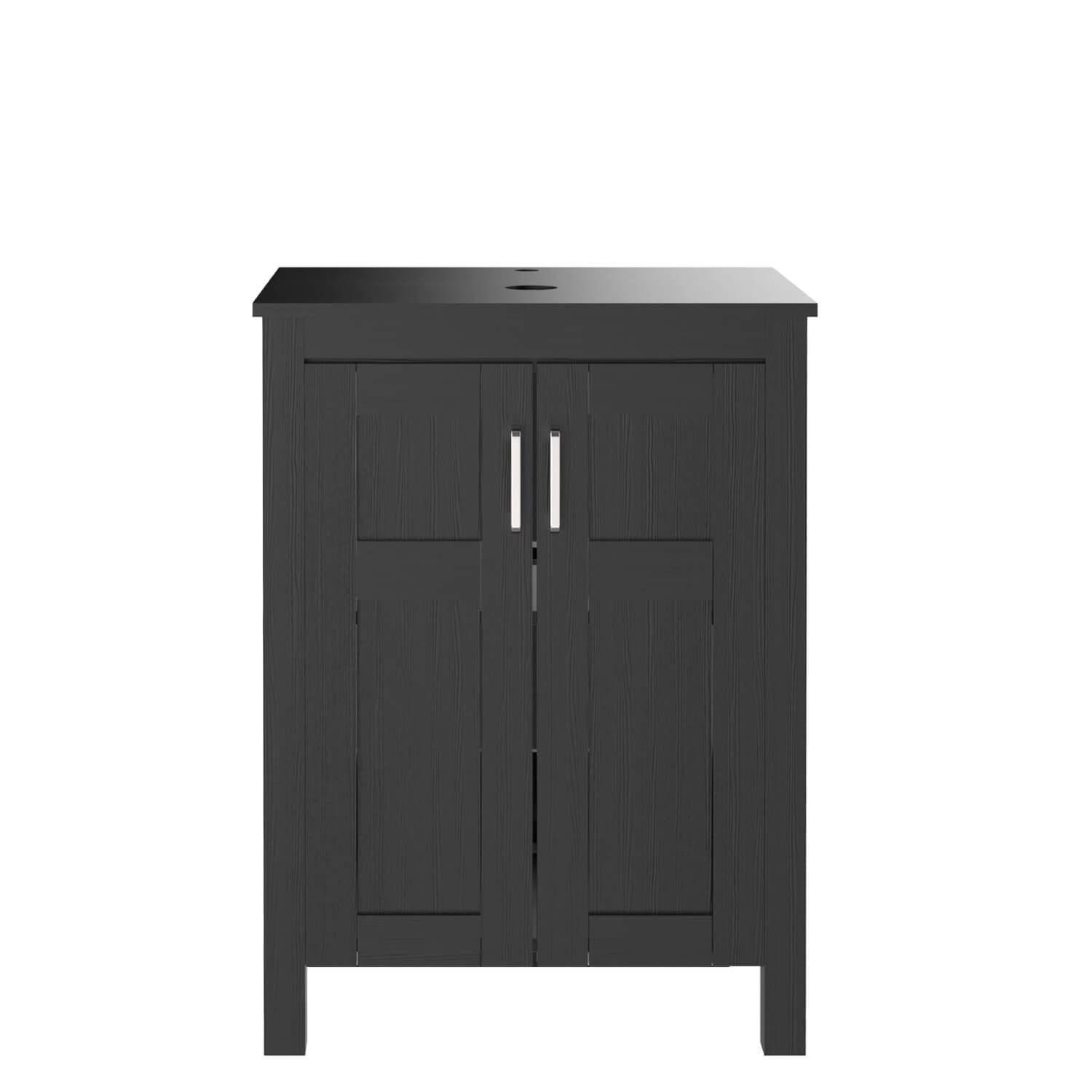 Single Bathroom Vanity with Top and 2-Door Cabinet