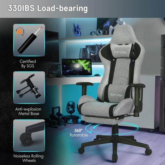 Gaming Chair with Massage Lumbar Support OC121