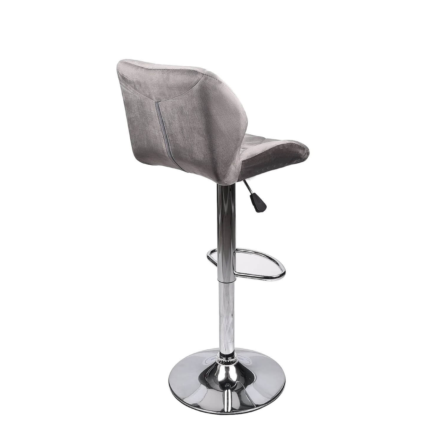 Back view of Elecwish Grey Bar Stools