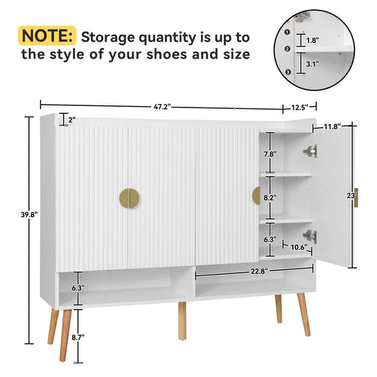 4 Doors Large Shoe Cabinet IF043