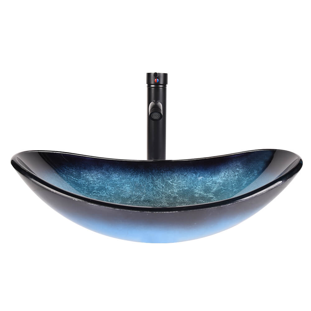 Elecwish blue boat sink