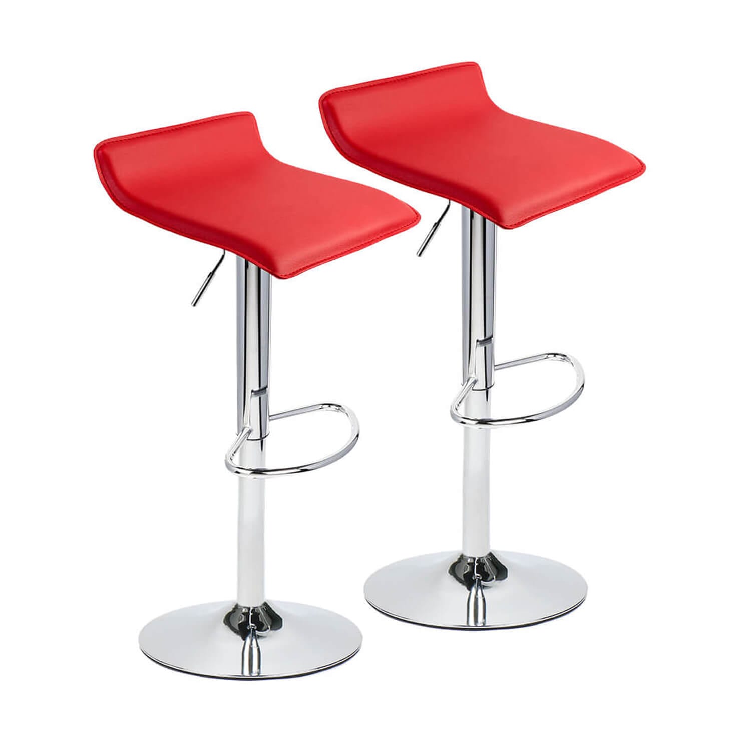 Elecwish Barstools Red Set of 2 Bar Stools OW002