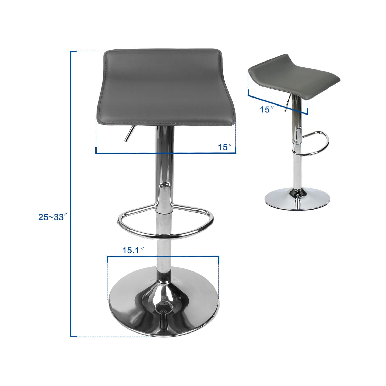 Elecwish Barstools Set of 2 Bar Stools OW002