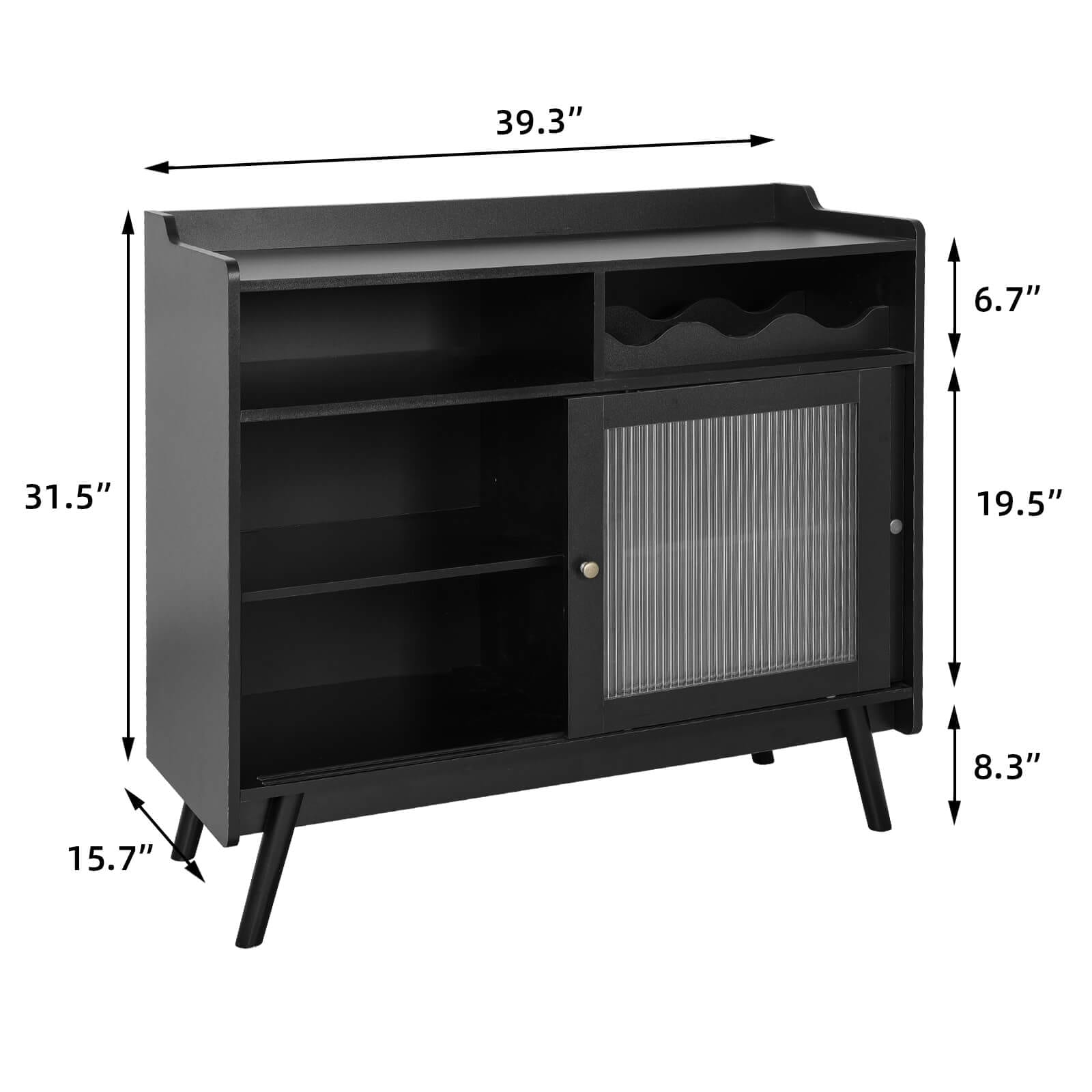 Elecwish Buffet Cabinet with Storage KA001 size