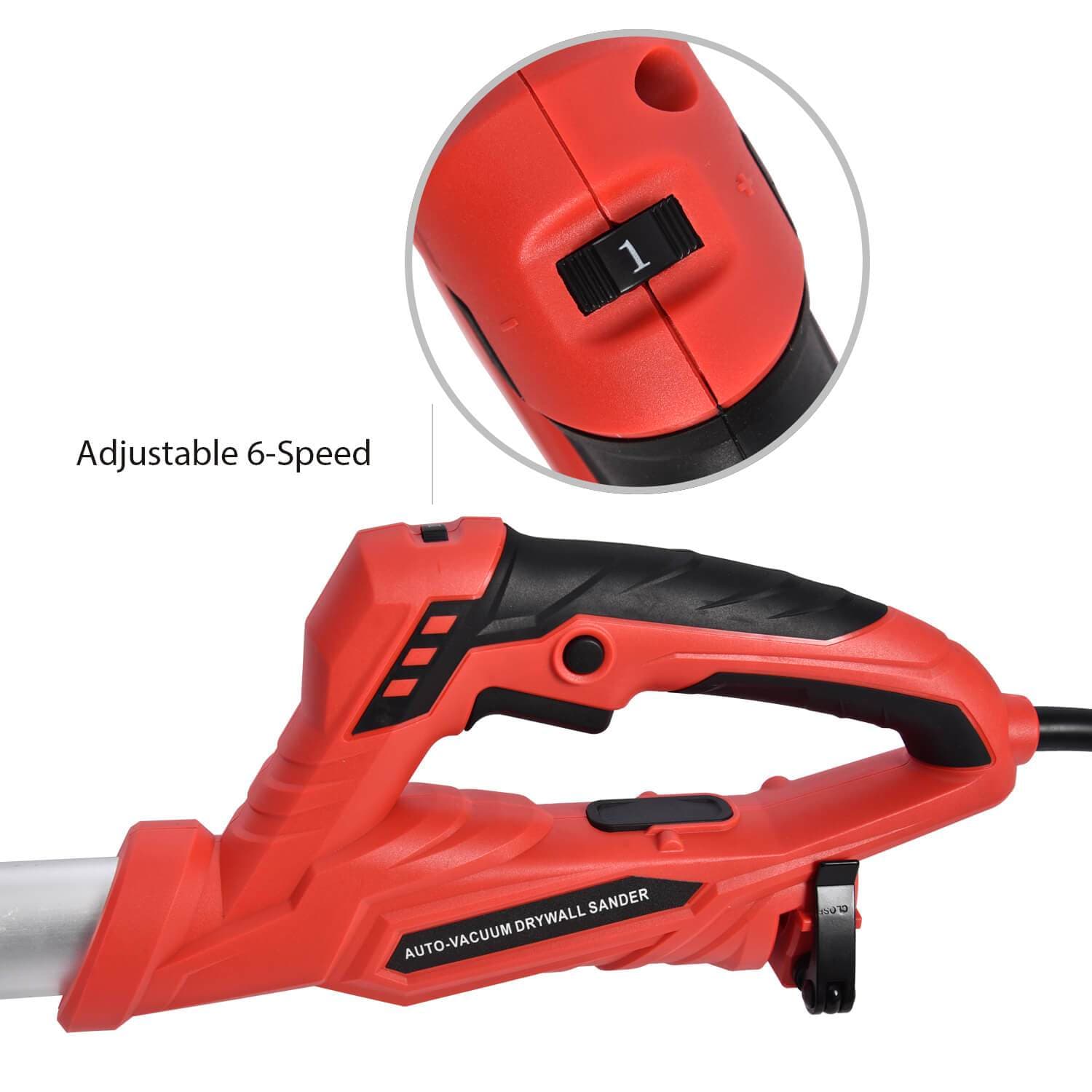 Elecwish 800W Electric Drywall Sander has adjustable 6-speed