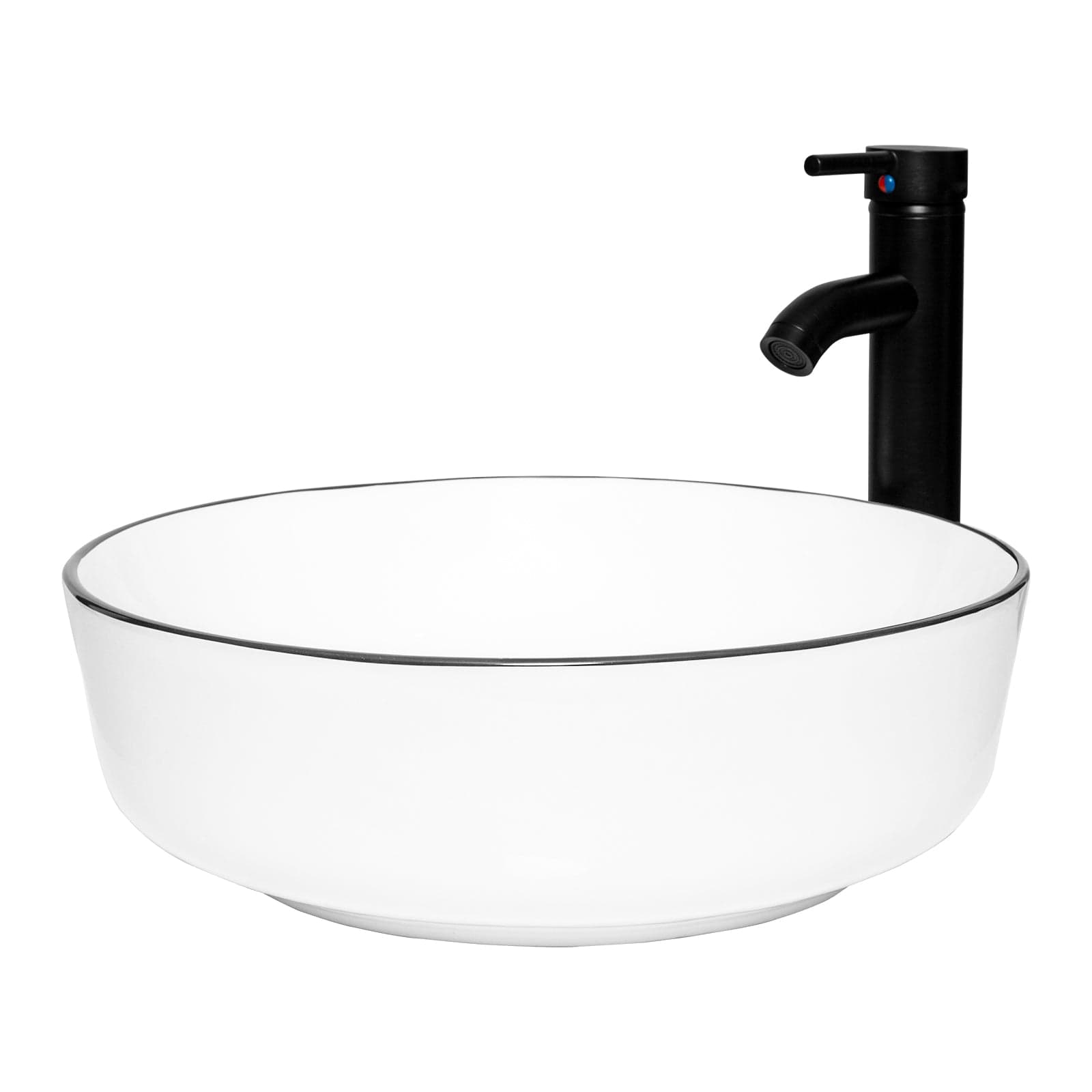 Elecwish White Ceramic Vessel Sink BG1009