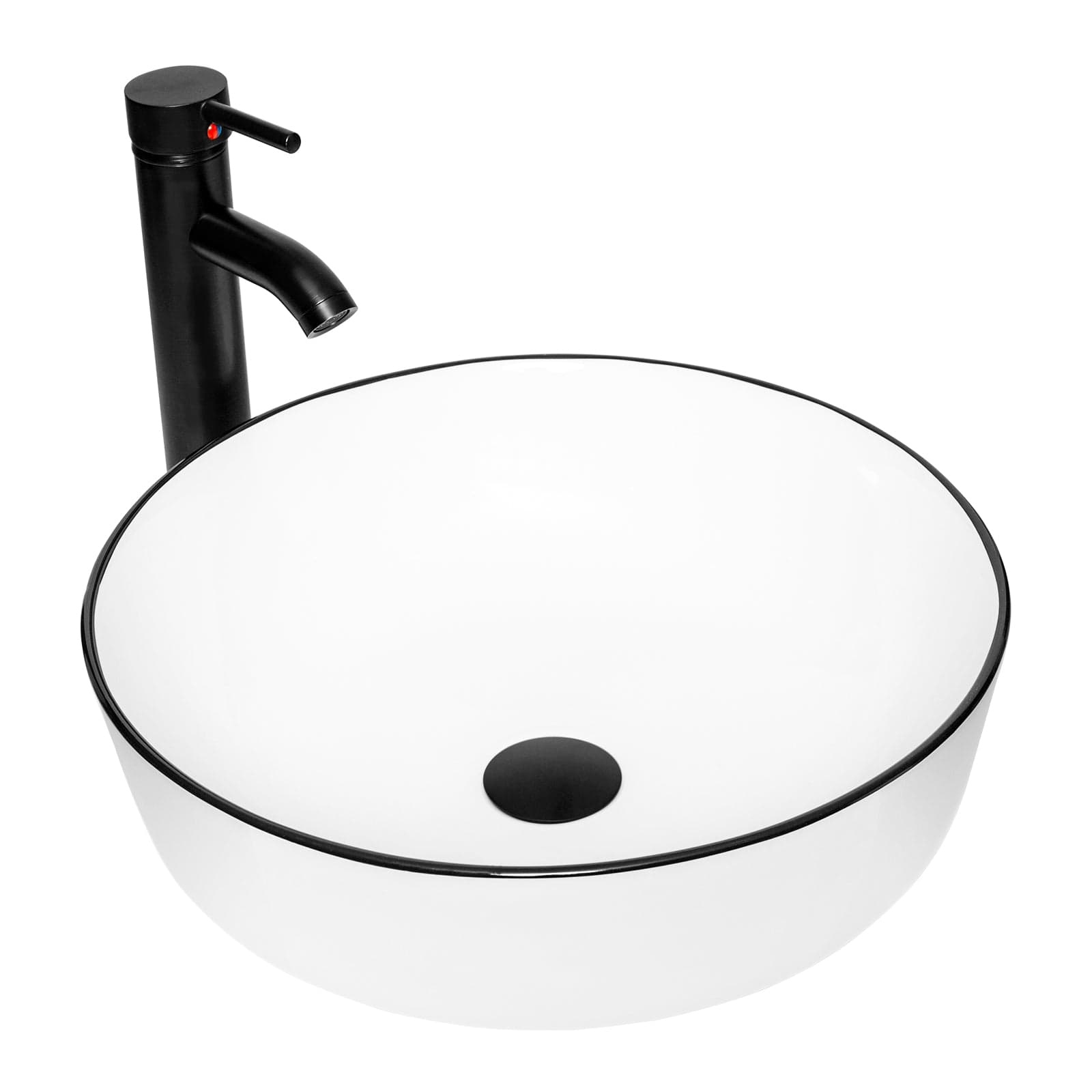 Elecwish White Ceramic Vessel Sink BG1009