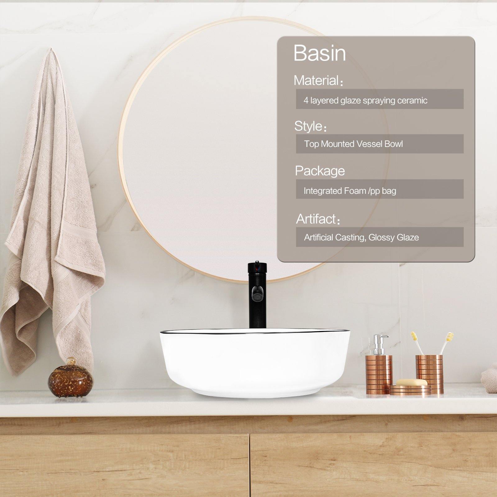 Ceramic Sink Vessel Sink - Elecwish